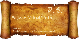 Pajzer Viktória névjegykártya